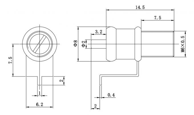 1-10pF Trimmer εμβόλων πυκνωτής 500VAC, διηλεκτρικός Trimmer αέρα πυκνωτής