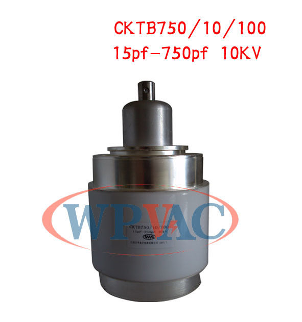 CKTB750/10/100 μεταβλητή κεραμική κενή χαμηλή απώλεια πυκνωτών 15~750pf 10KV